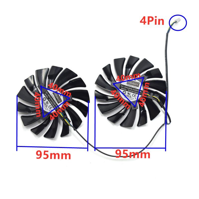 2Pcs 95mm PLD10010S12HH Video  - Cpu Heatsink review and price